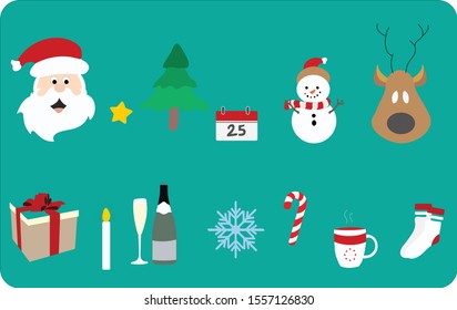 10 Christmas vector images and icons 