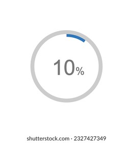 10% circle diagrams Infographics vector, 10 Percentage ready to use for web design.