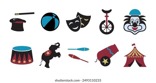 10 Circus Vector Set Collection