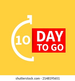 10 Day Go Vector Stock Illustration Stock Vector (Royalty Free ...