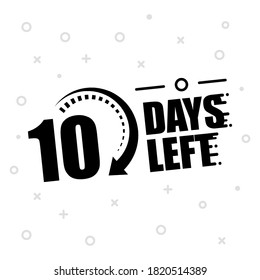 just 10 days left clipart