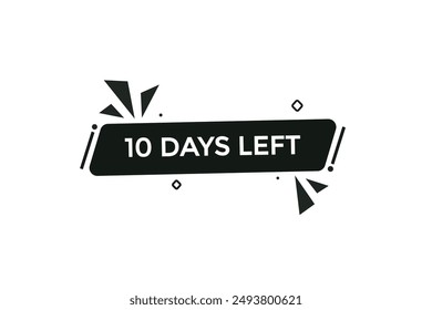 10 días left, icon, stile, timer, count down, clock, time, background, Plantilla, 10 días left Countdown, sticker, Anuncio izquierdo, negocio, venta, label Botón
