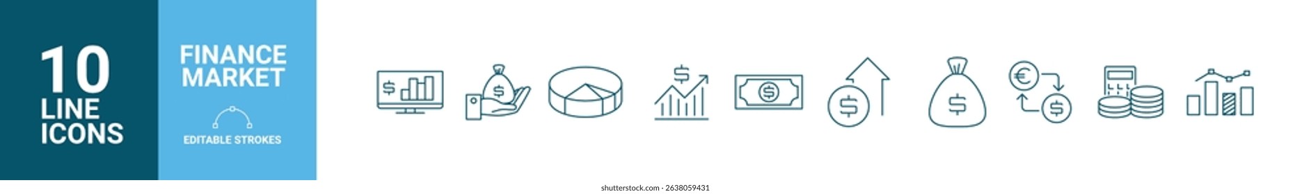 10 Íconos de Finance market