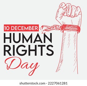 10 december human rights day vector