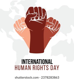10 December, Human Rights Day Design for celebration the Human Rights Day with recover better - stand up for human rights