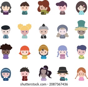 10 different shapes of characters
