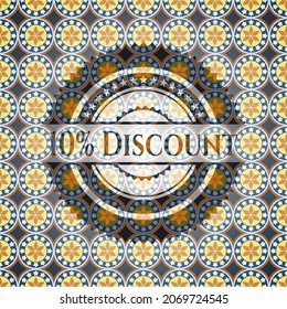 10% Descuento placa de estilo arabesco. decoración árabe. 