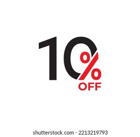 10% Discount Coupon. Sale offer price sign. Sale tags set vector badges template. Special offer symbol. Discount promotion. Discount badge shape. Vector illustration design