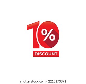 10% Discount Coupon. Sale tags set vector badges template. Sale offer price sign. Special offer symbol. Discount promotion. Discount badge shape. Vector illustration design