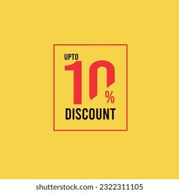 10% Discount Icons, 10% Discount Vector, up to 10% off