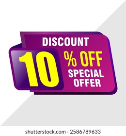 10% Discount Offer Banner - Special Promo Deal