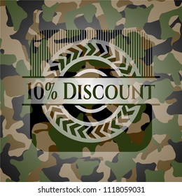 10% Discount on camo pattern