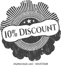 10% sello de goma de descuento
