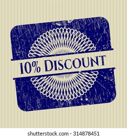 10 % Rabatt auf den Gummistempel