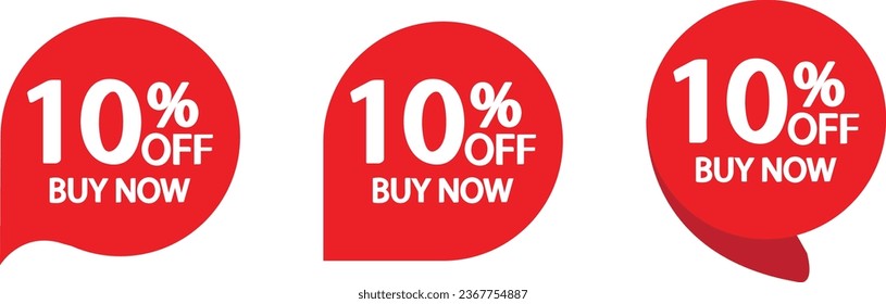 10% DISCOUNT TAGS VECTOR ART