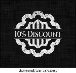 10 % Rabatt auf mit Chalkboard-Textur geschriebene Inhalte