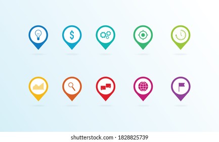 10 Documents icon set for web sites and user interface