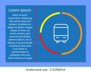 Icono de enlace de bus de 10 pasos gráfico vectorial