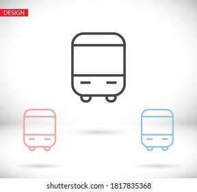 gráfico vectorial de diseño de icono de enlace de bus de 10 eps