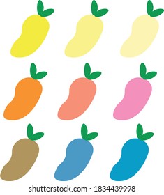 10 fruit vector for cartoon