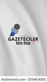 10 Ocak:Çalışan Gazeteciler Günü Tasarımı. translate: January 10: Working Journalists Day