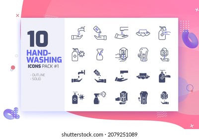 Paquete de iconos de 10 manos para anidador #1