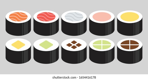 10 icon sushi for anything