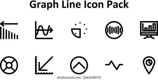 10 iconos en negrita contorno - tema de gráfico