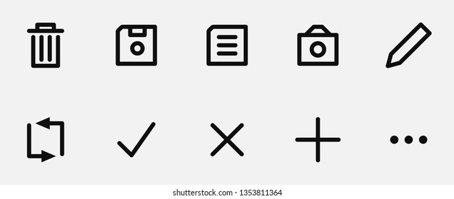 10 icons for UI 
