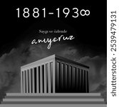 10 kasim commemorative date November 10 death day Mustafa Kemal Ataturk , first president of Turkish Republic. translation Turkish. November 10, respect and remember.