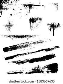 10 kind ink grunge vector editable