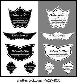 10 laconic vector frames in minimalistic design