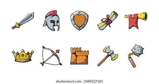 10 Medieval Element Set Collection