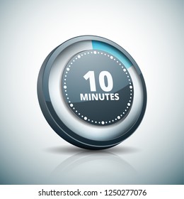 10 Minutes Time button illustration