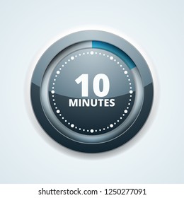 10 Minutes Time button illustration