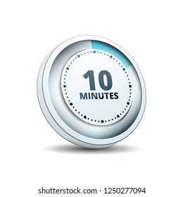 10 Minutes Time button illustration