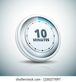 10 Minutes Time button illustration