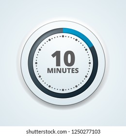 10 Minutes Time button illustration