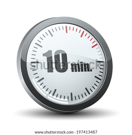 10 minutes timer stock vector 197413487 shutterstock