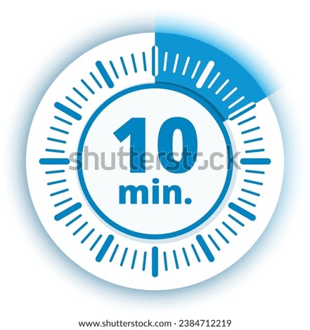 10 Minutes timer Time illustration