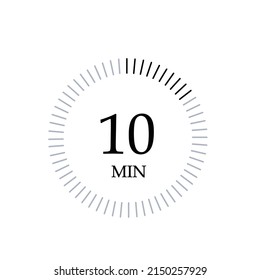 10 minutes timers Clocks, Timer 10 min icon.