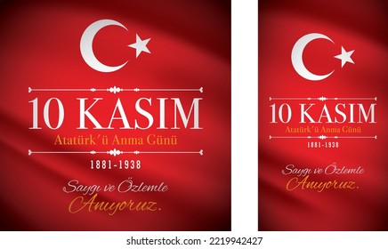10 Kasım, Mustafa Kemal Atatürk, Atatürkü anma, saygı ve hatırlama, vector, commemoration, respect and remembrance,