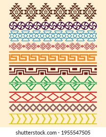 10 Native American Symbols Borders III