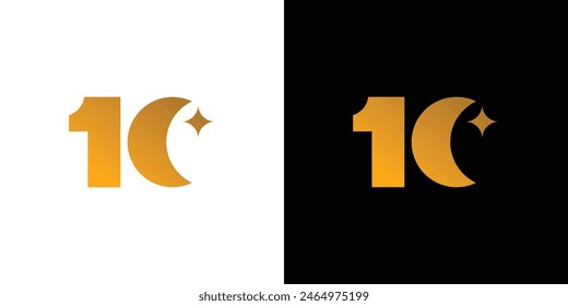 El diseño del logotipo de 10 noches es único y elegante