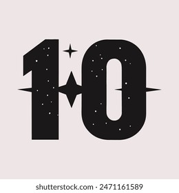 10 number design for company