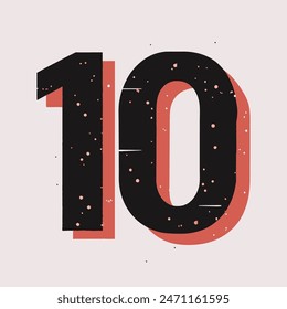 10 number design for company