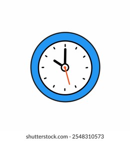 10 o'clock, Clock icon design, Vector office clock icon, isolated on white background.