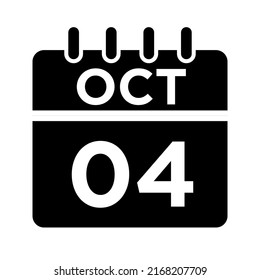 10- Okt - 04 Glyph-Schwarzes Symbol