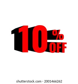 10% off 3D text for sale