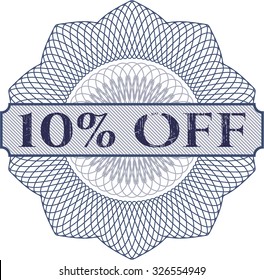 10% Off abstract rosette